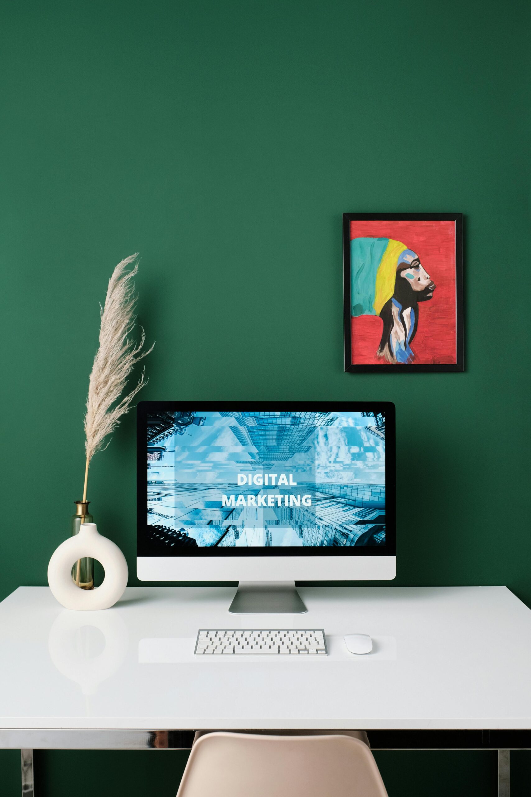 a digital marketing company desk